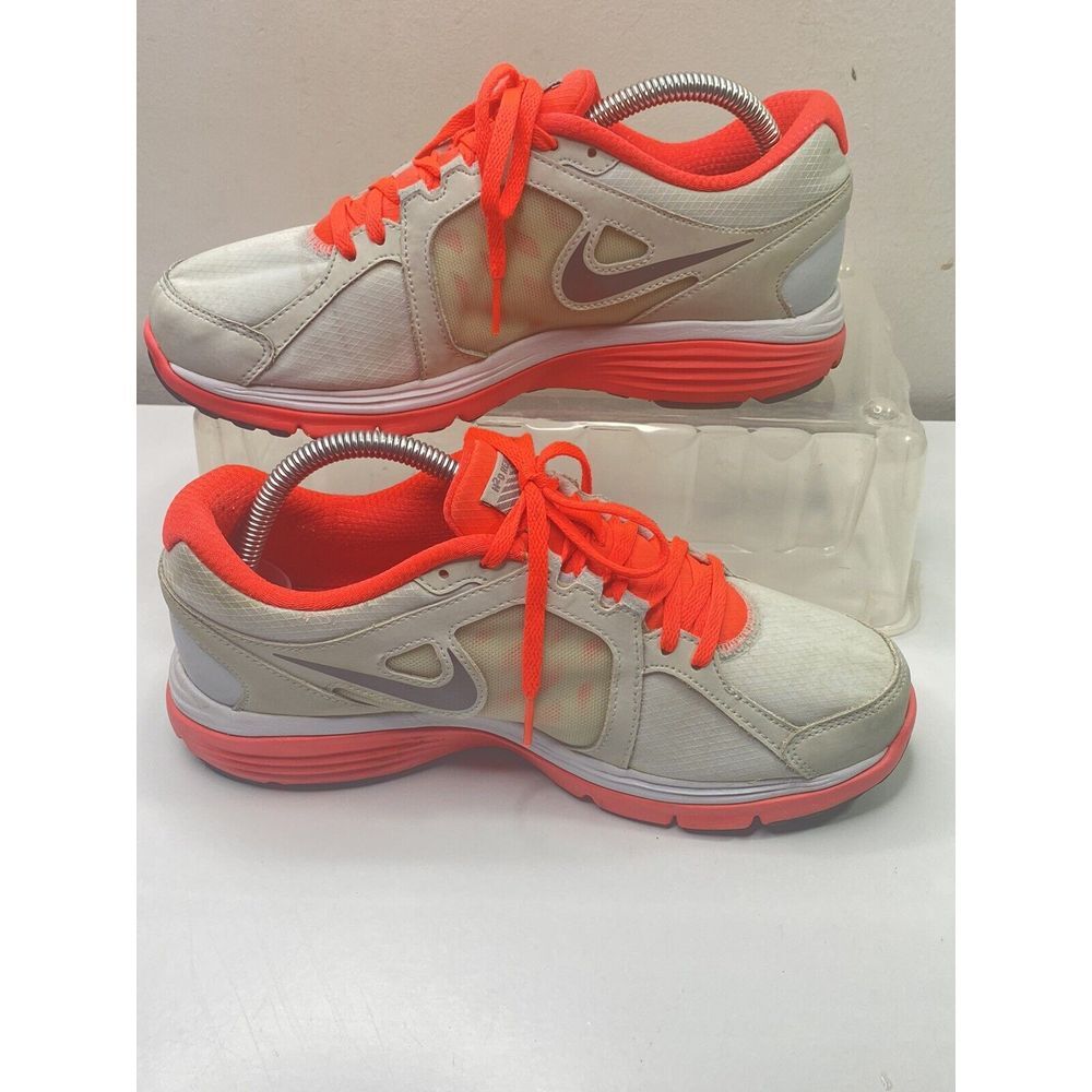 Nike‎ Running Shoes Women's Sz 8.5  Dual Fusion h2o Repel Coral White EUC S3